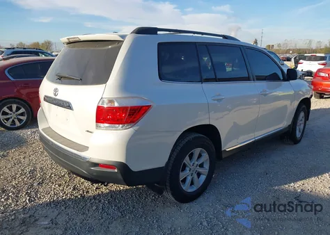 2013 Toyota Highlander Se V6 from USA, damaged, VIN 5TDBK3EH5DS225827